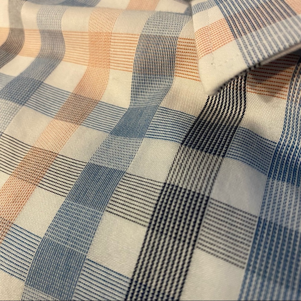 Banana Republic meme button down shirt Camden fit - blue white orange